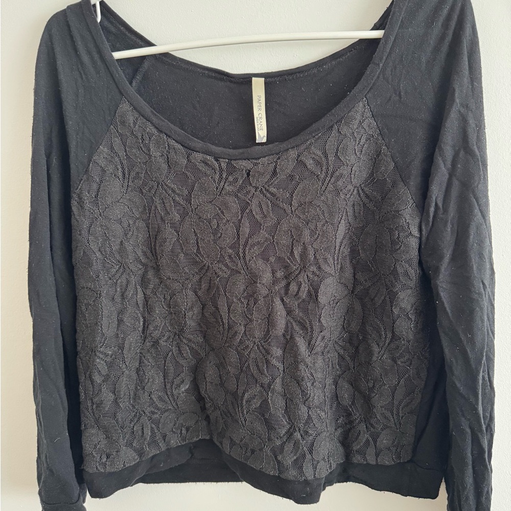 Black Lace off the shoulder top